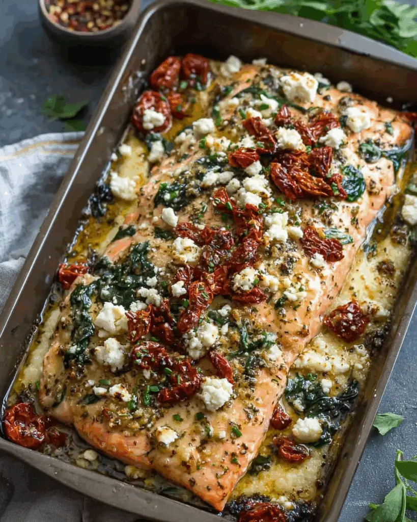 Mediterranean Salmon Bake