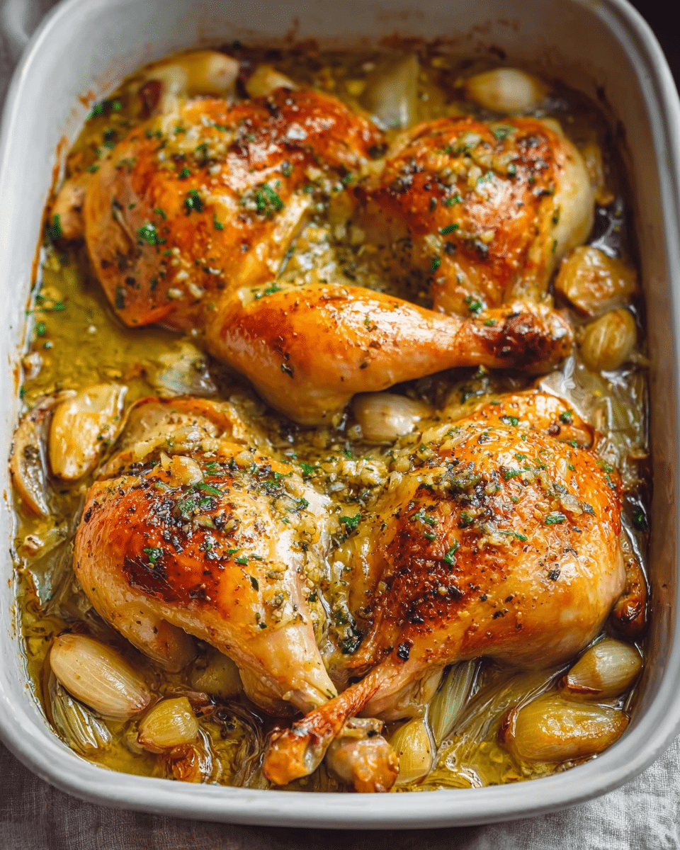 Oven-Roasted French Garlic Chicken