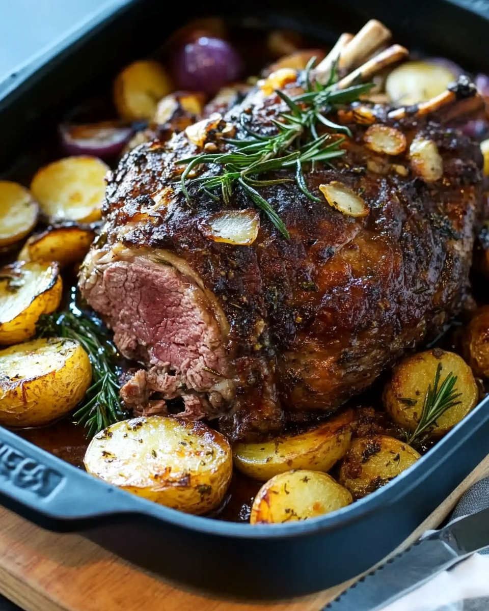 Rosemary and Garlic Lamb Leg