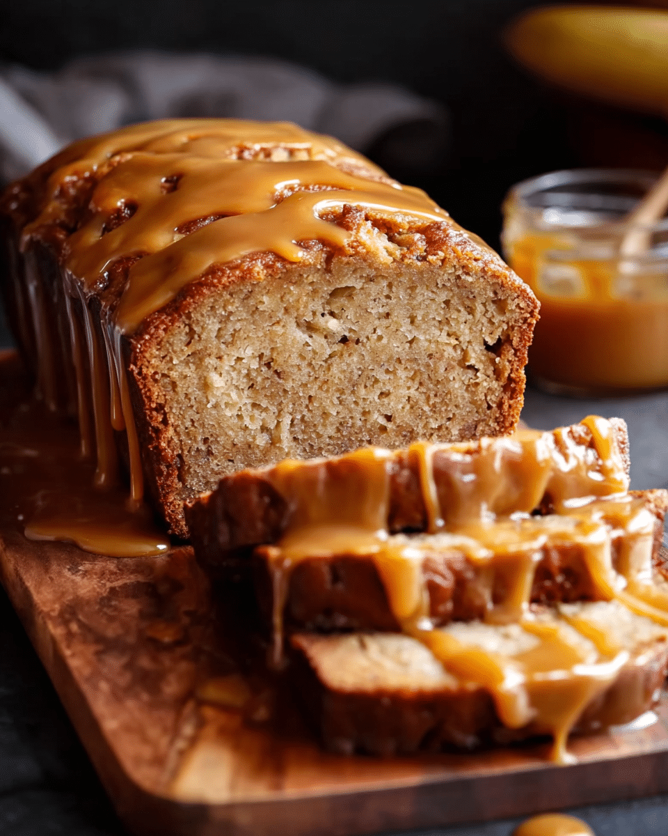 Salted Caramel Banana Bread