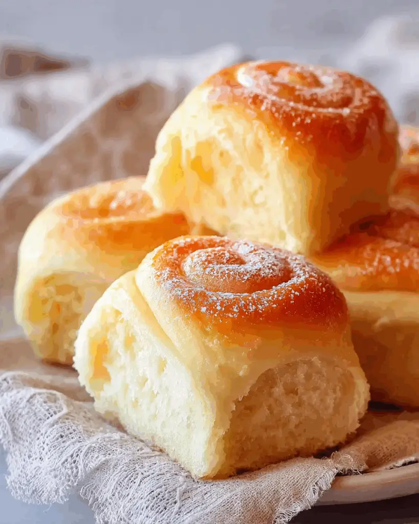 Fluffy Vanilla Pan de Mallorca Rolls