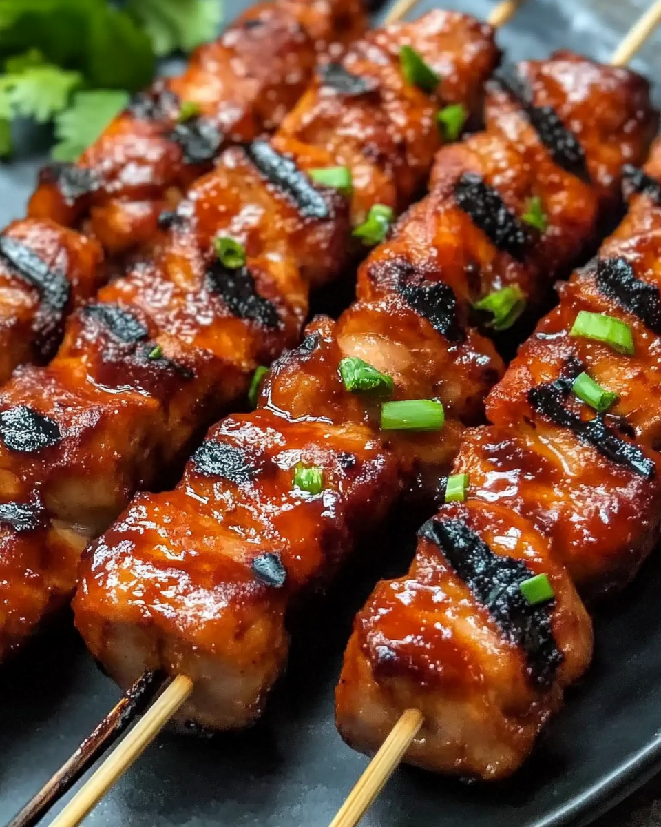 BBQ Pork Skewers with Filipino BBQ Marinade