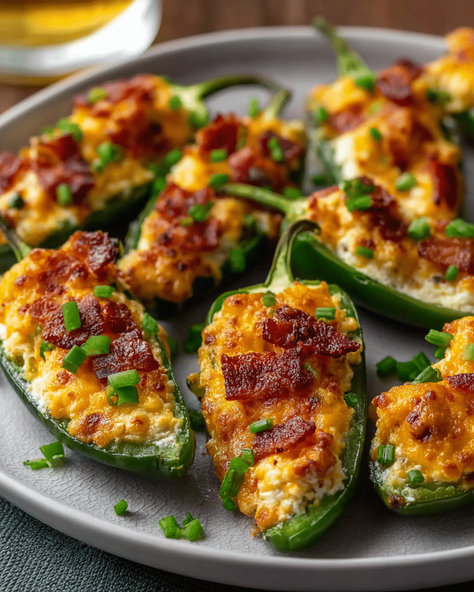 Bacon-Stuffed Jalapeño Poppers