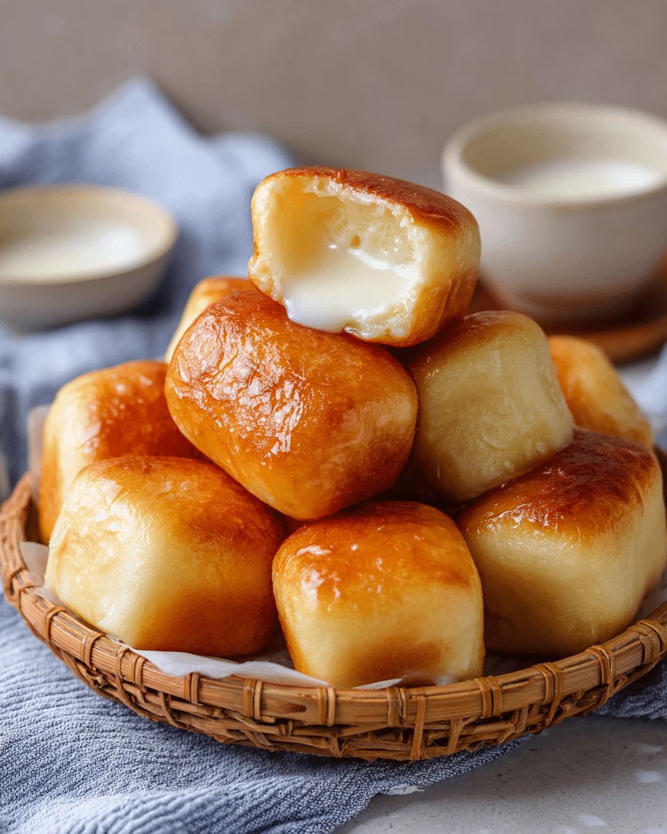 Fried Mantou with Condensed Milk