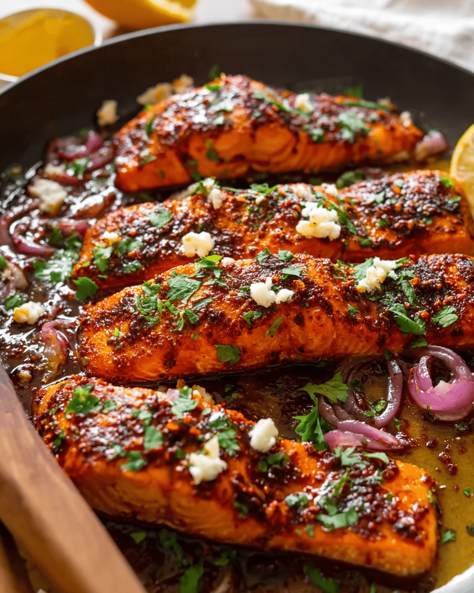 Honey Harissa Salmon