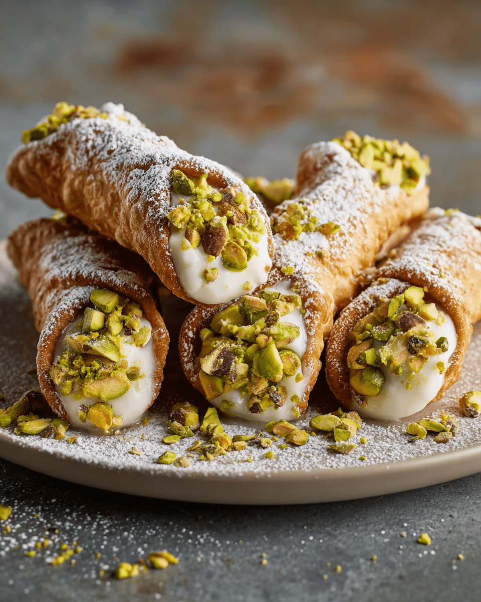 Pistachio Cannoli