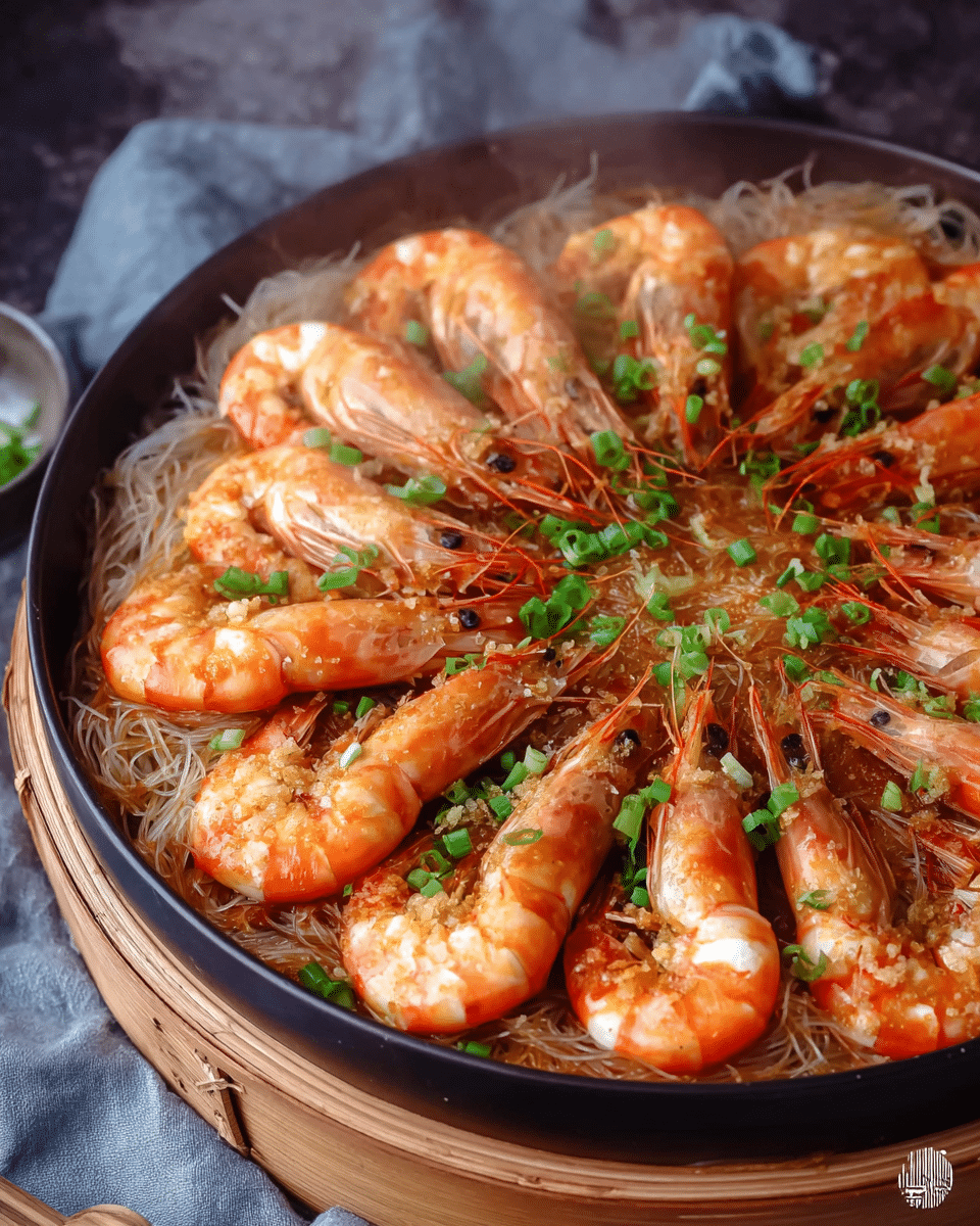 Steamed Garlic Shrimp with Vermicelli