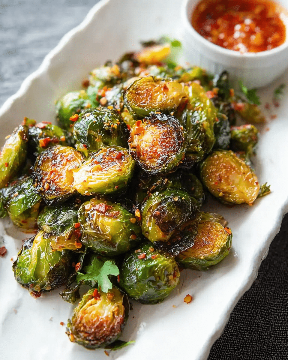 Crispy Chili Brussel Sprouts