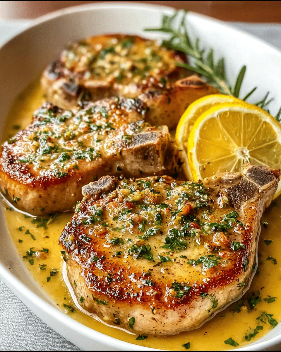 Lemon Butter Pork Chops