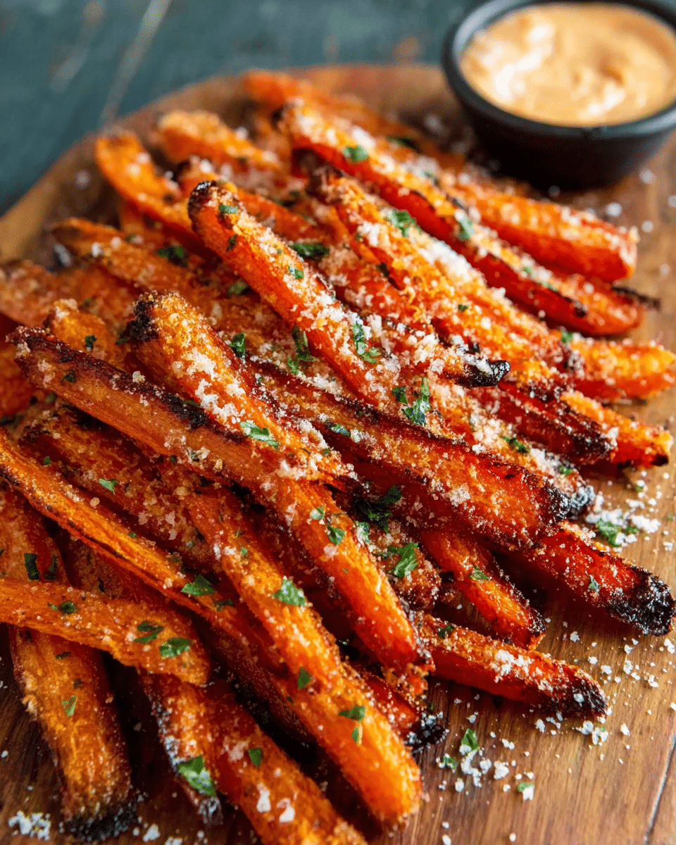 Parmesan Roasted Carrot Fries