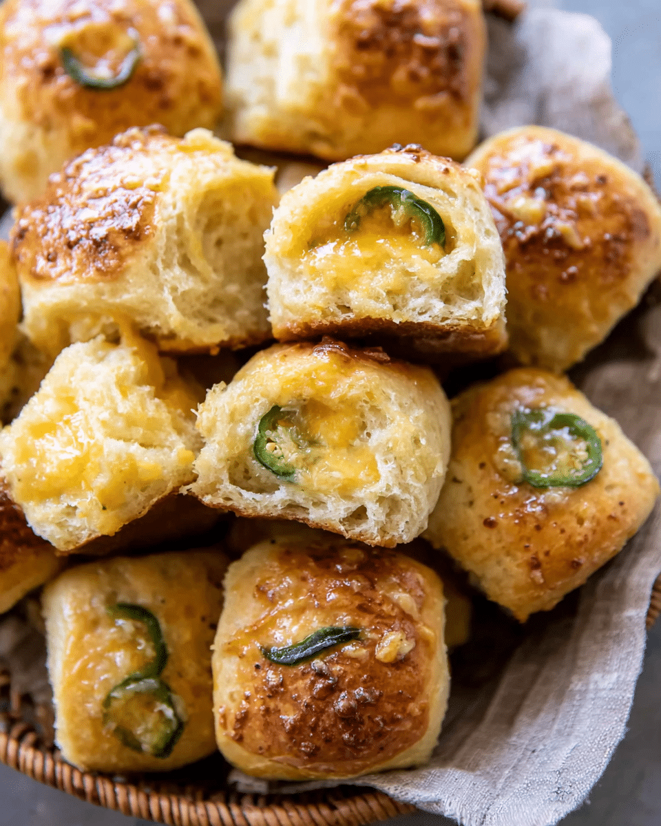 Honey Butter Jalapeño Cheddar Rolls