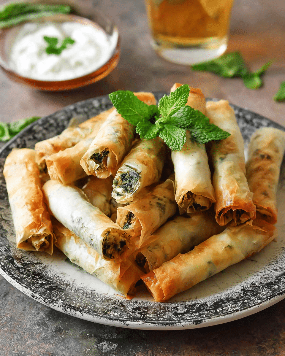 Spinach Feta Mini Rolls