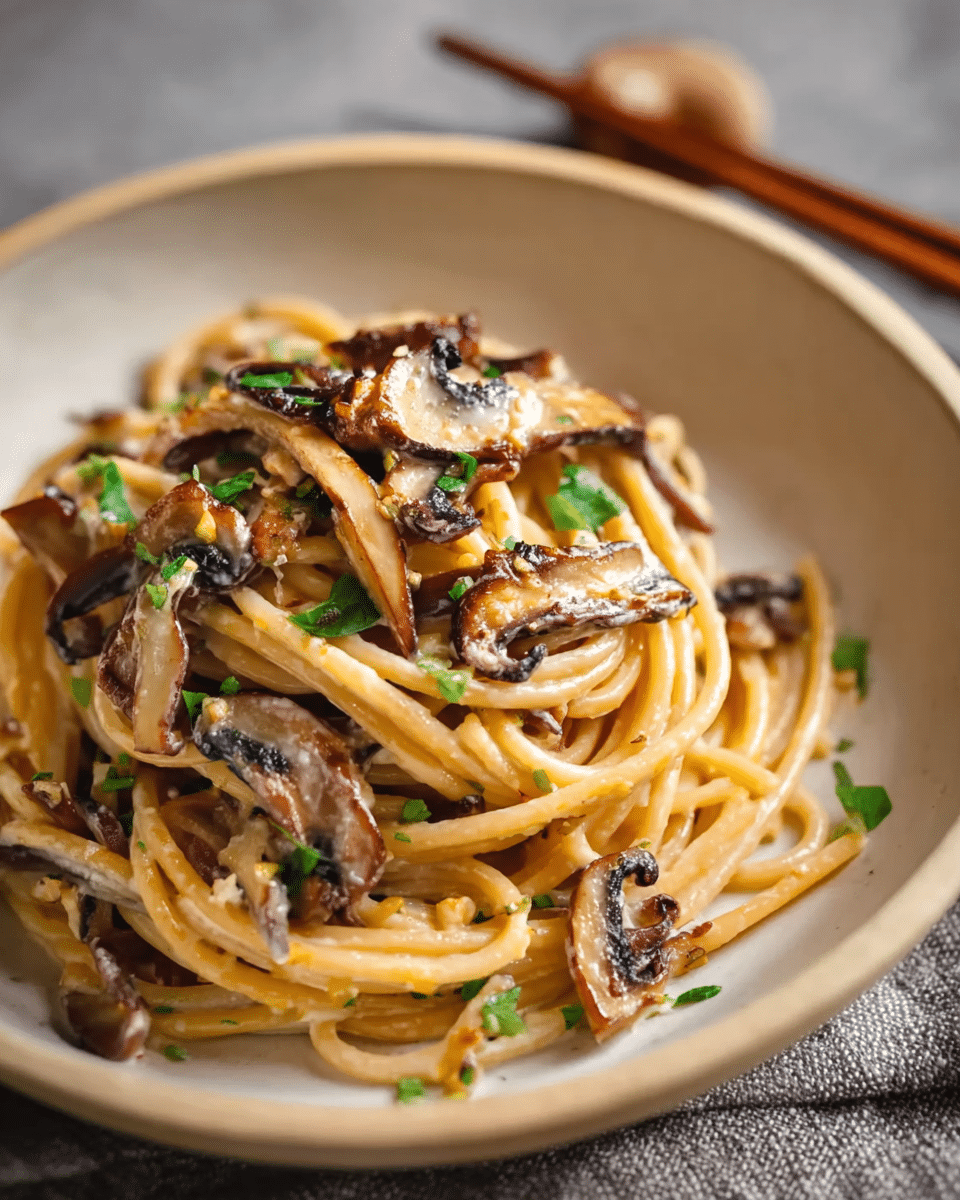 30-Minute Miso Mushroom Bucatini