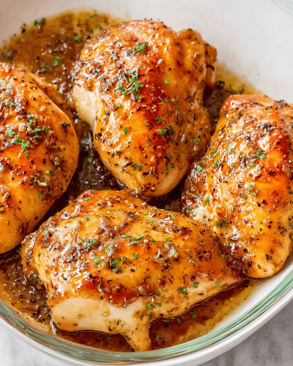 Baked Brown Sugar Italian Chicken