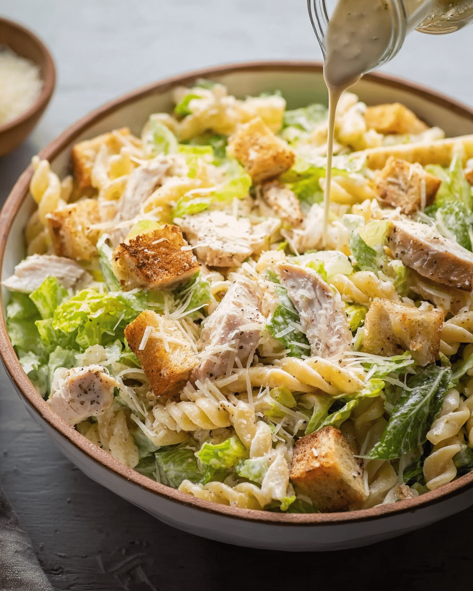 Chicken Caesar Pasta Salad