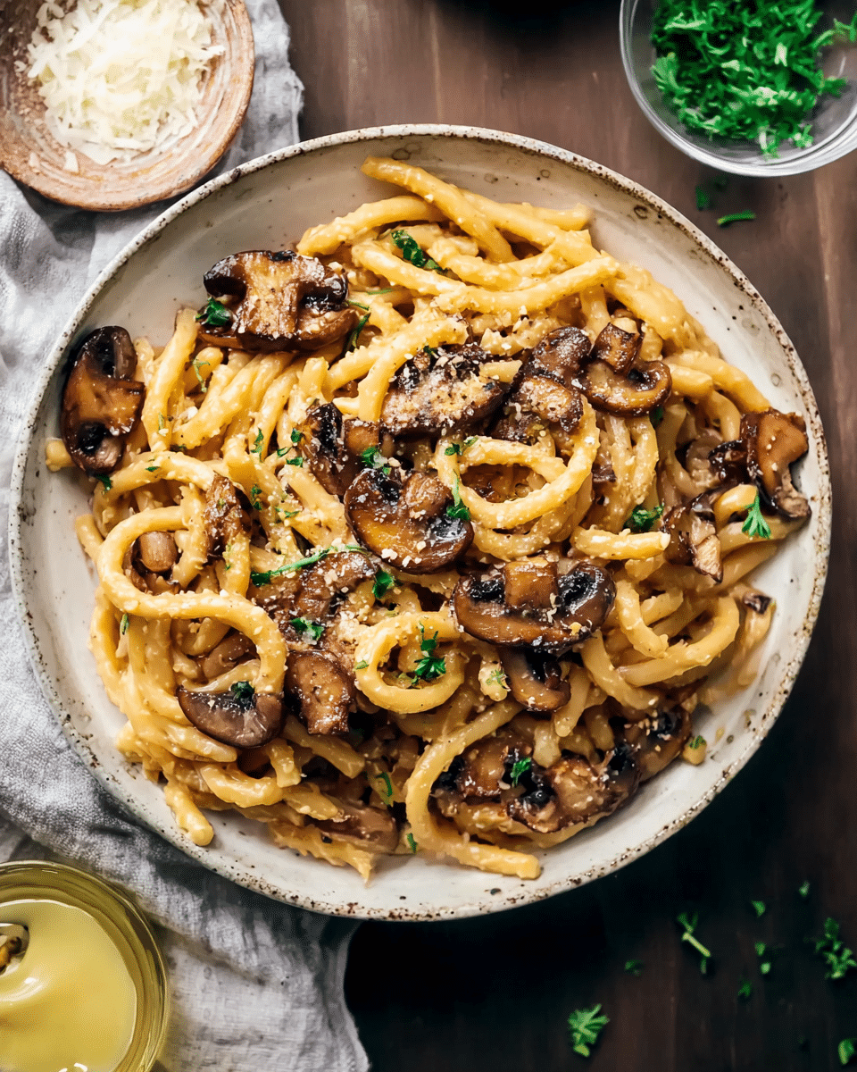 Mushroom Miso Pasta