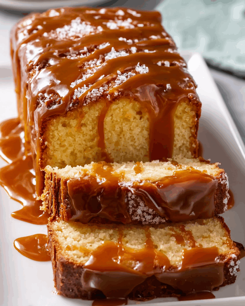 Salted Caramel Pound Cake