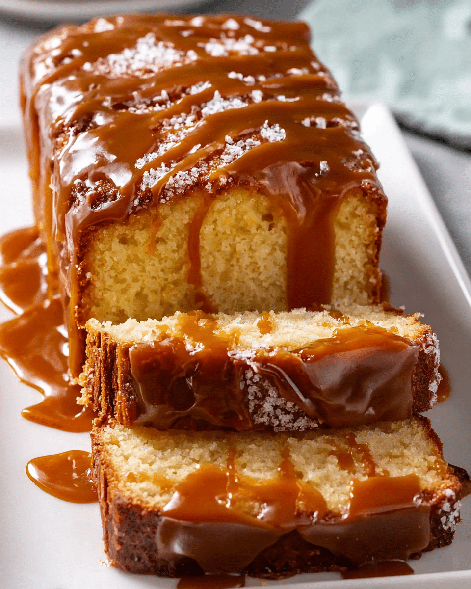 Salted Caramel Pound Cake