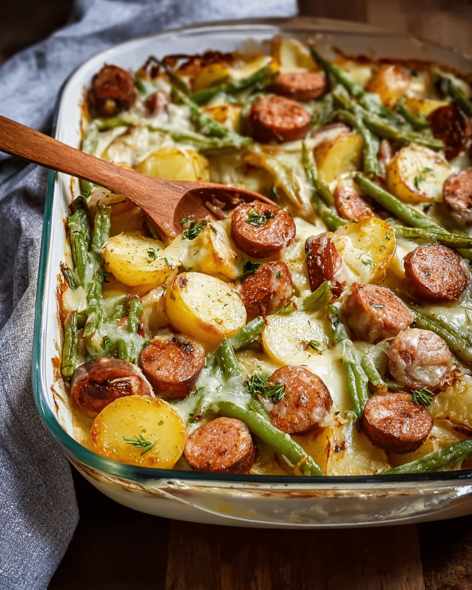 Sausage Green Bean Potato Casserole