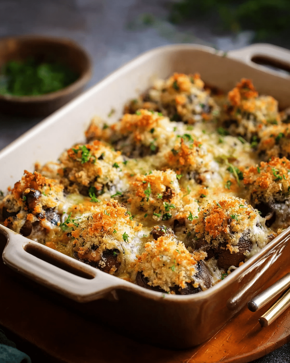 Stuffed Mushroom Casserole