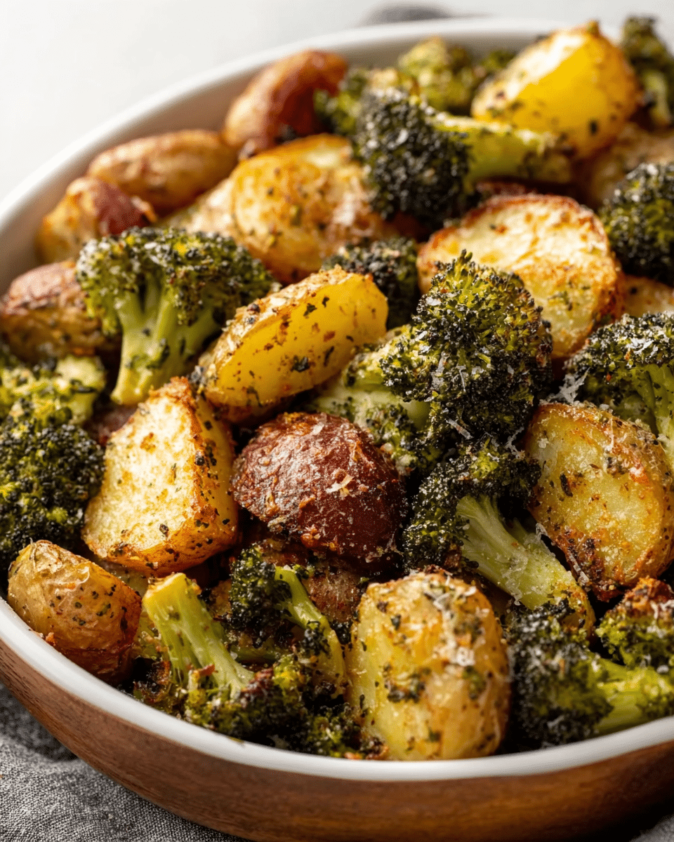 Roasted Potatoes and Broccoli