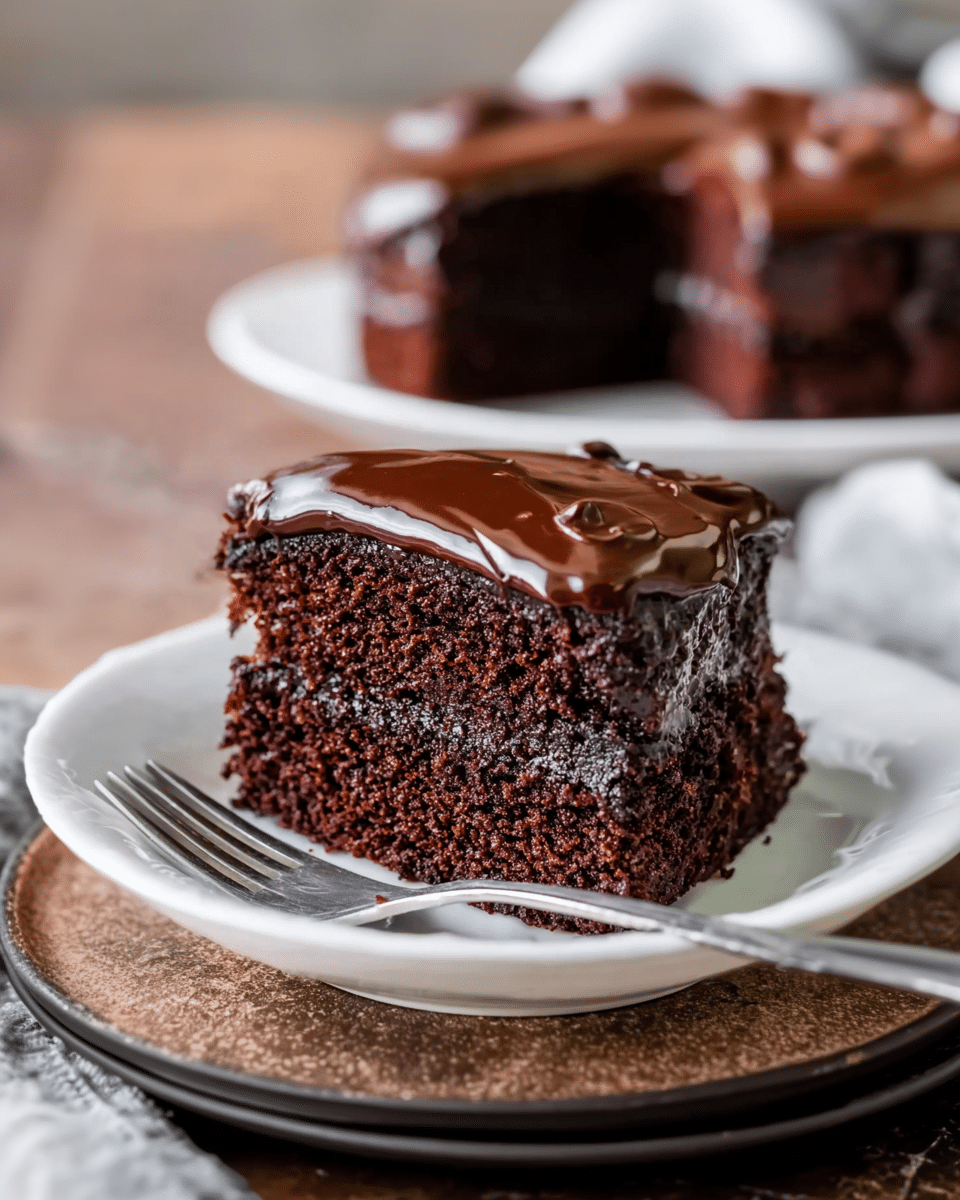 Chocolate Cake with Chocolate Ganache