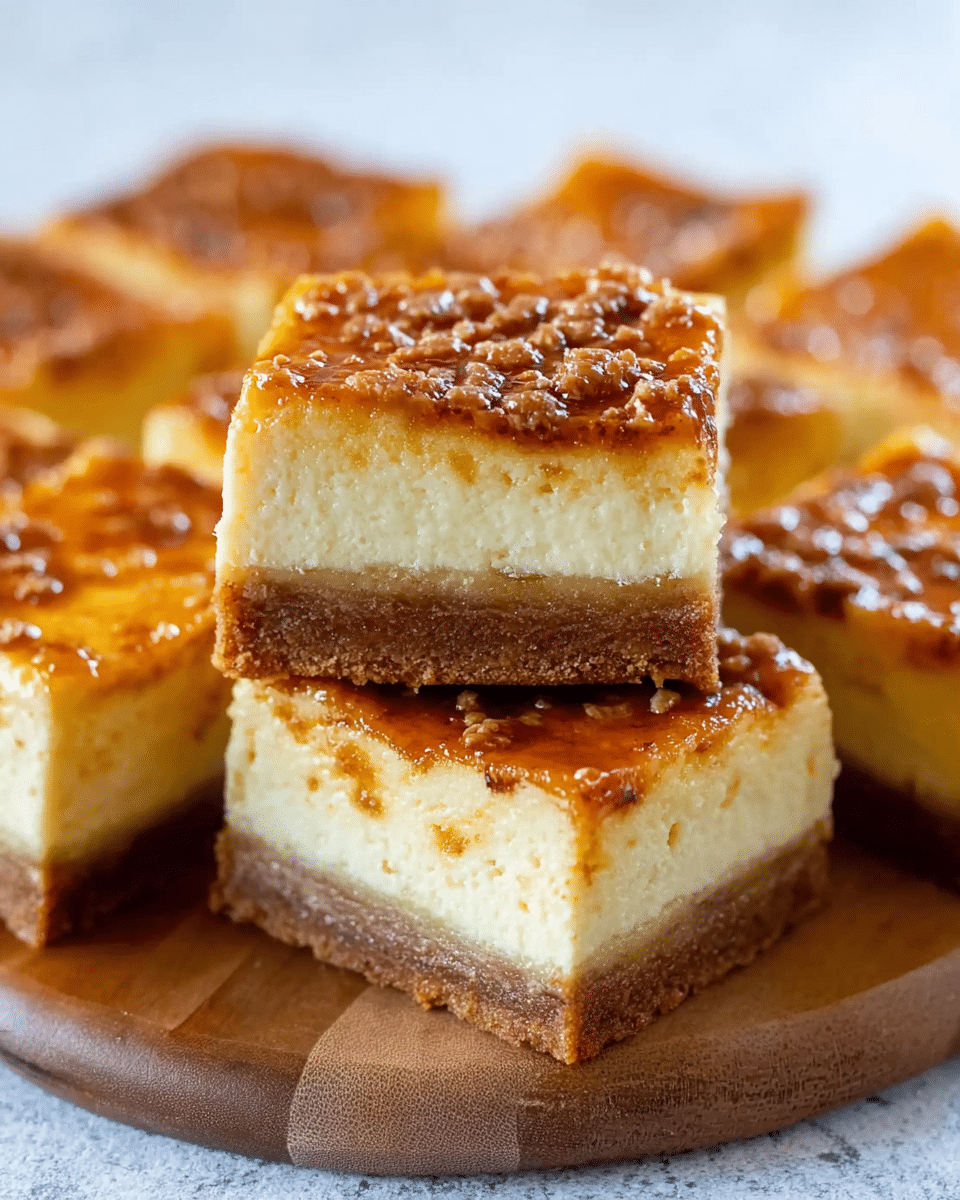 Crème Brûlée Cheesecake Bars