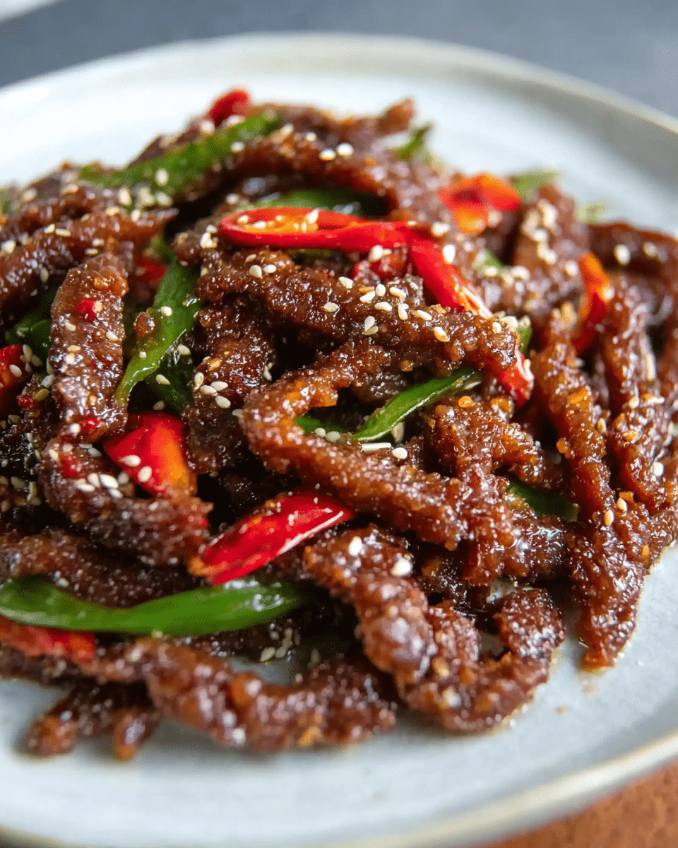 Crispy Beef with Honey and Pepper