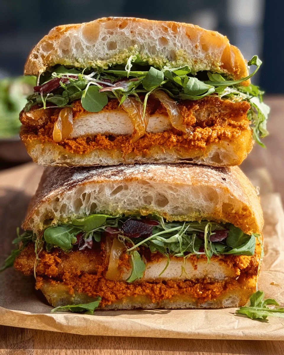 Crunchy Chicken Romesco Sandwich