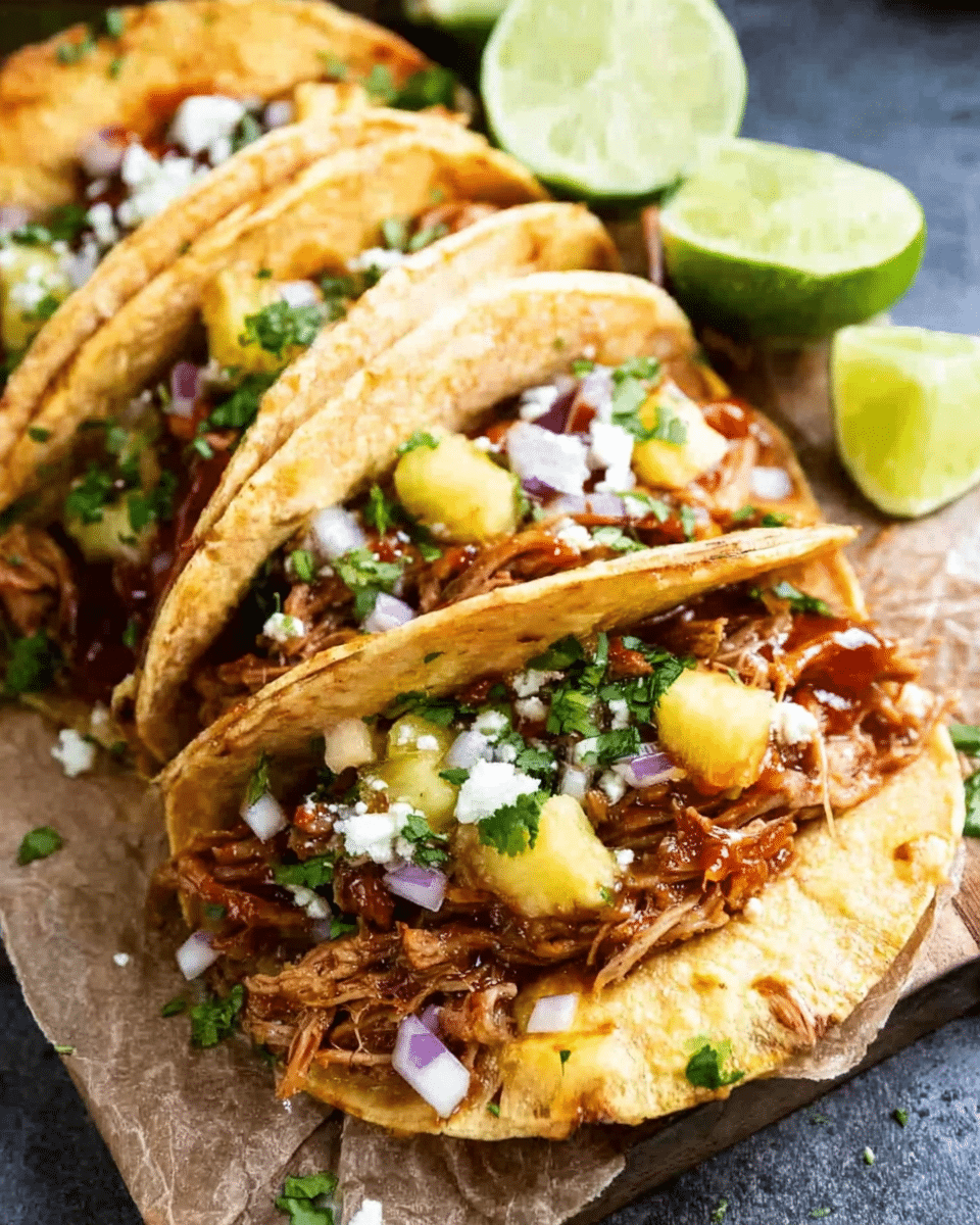 Pineapple Pulled Pork Tacos