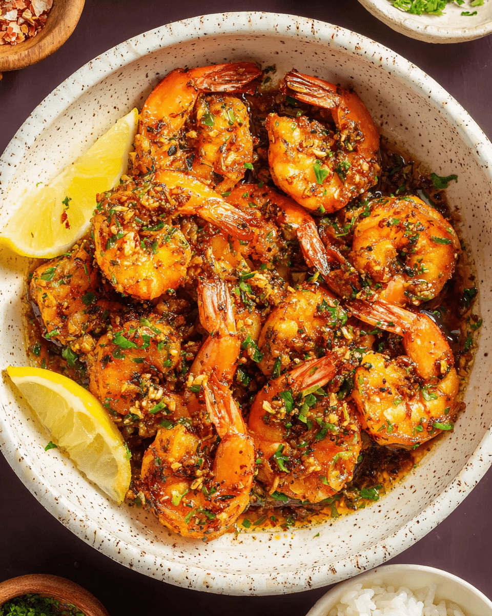 Hawaiian Garlic Shrimp