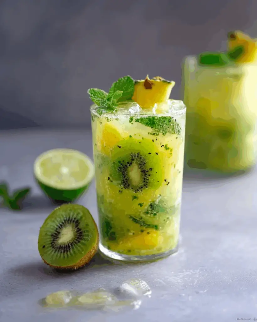Pineapple Kiwi Mojito