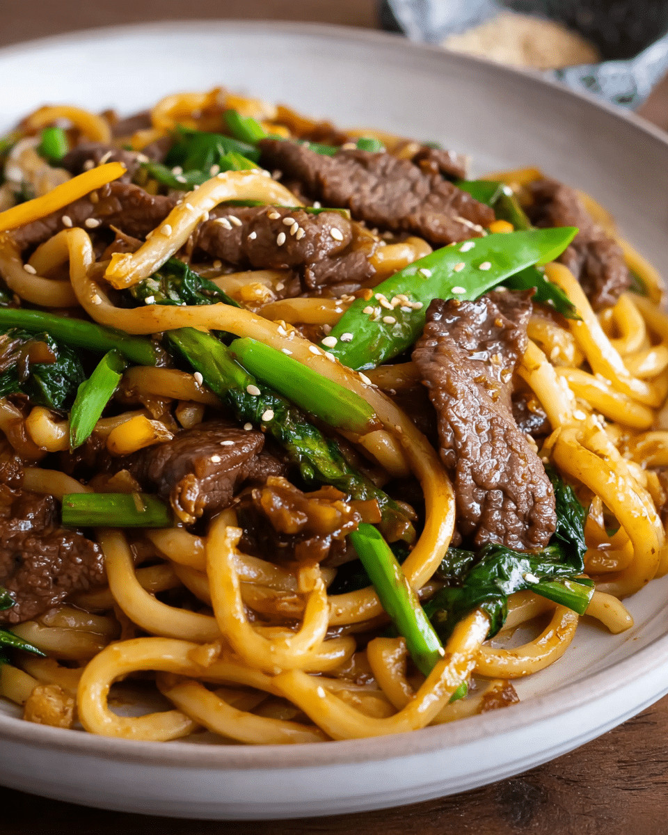 Beef Udon Noodles (ready in 20 minutes)