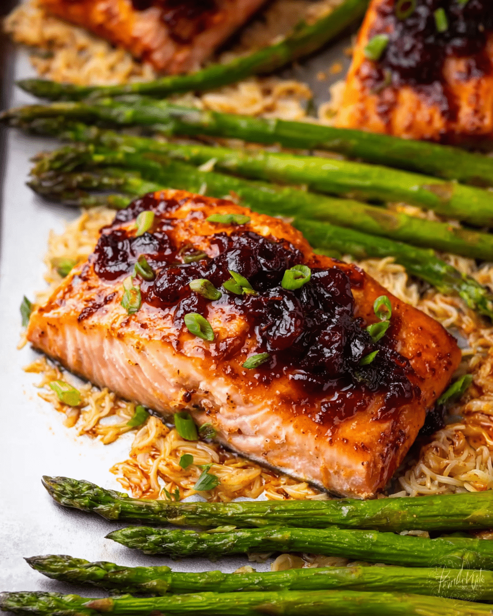 Cherry Chipotle Glazed Salmon
