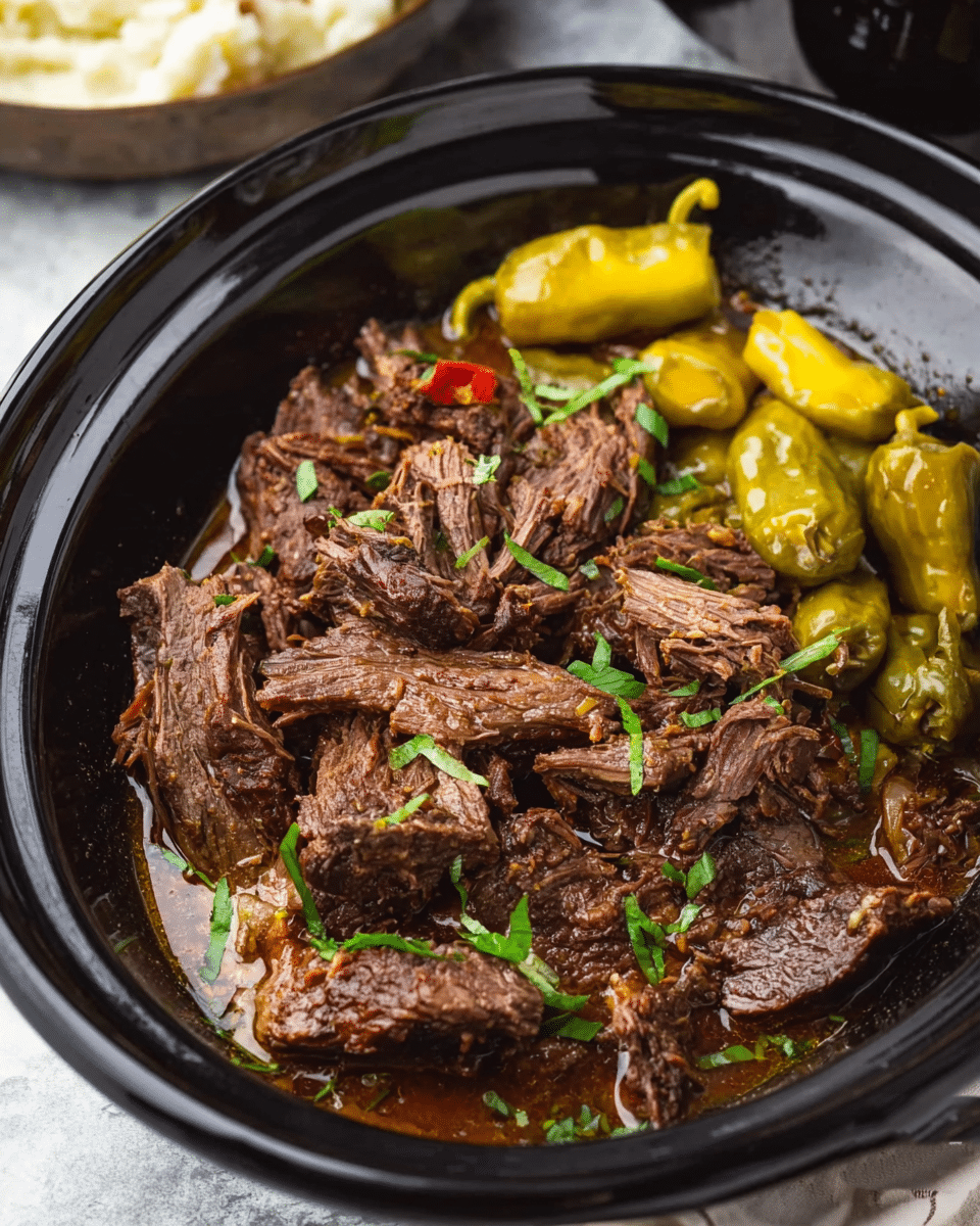 Crock Pot Mississippi Pot Roast