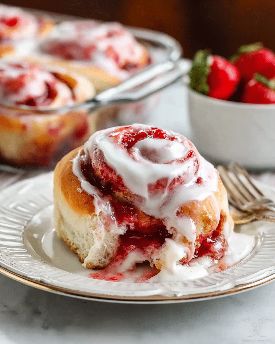 Strawberry Cinnamon Rolls
