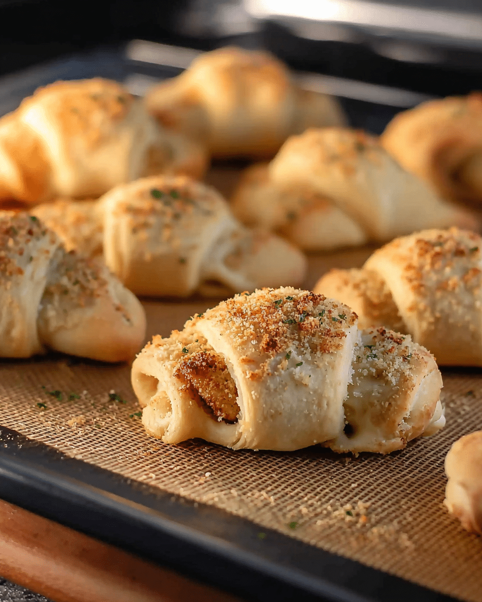 Chicken Alfredo Roll Ups