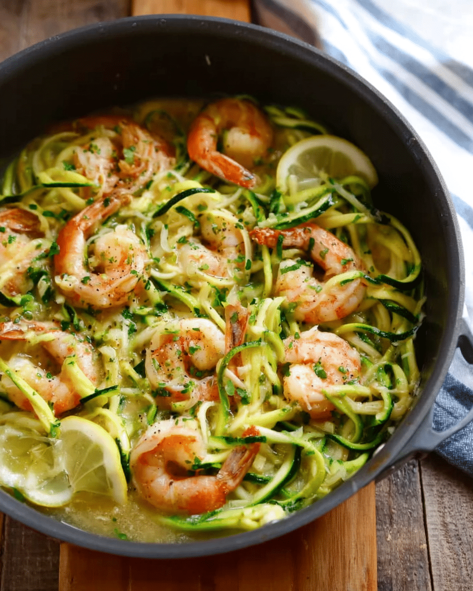 Zucchini Shrimp Scampi
