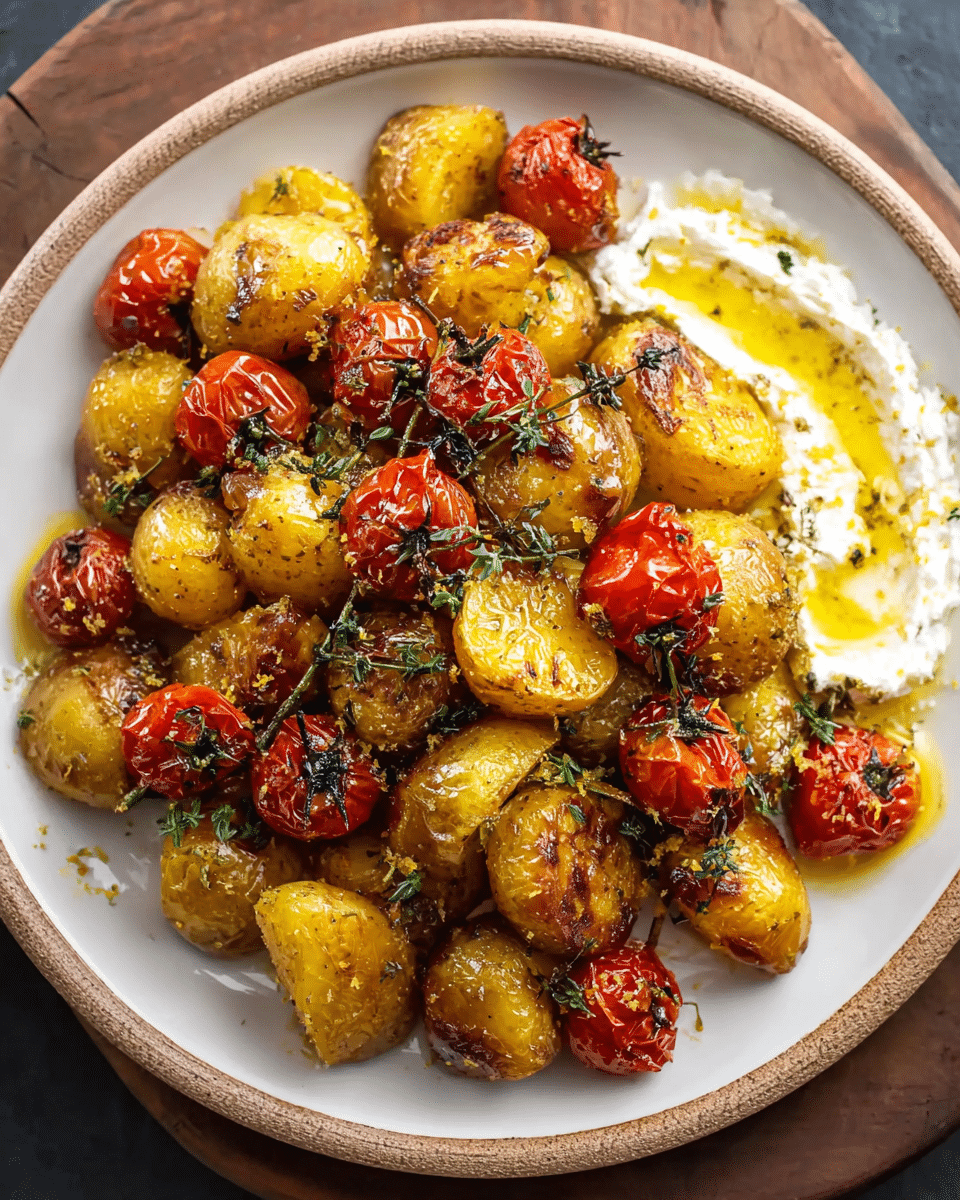 Lemon Honey Brown Butter Roasted Potatoes