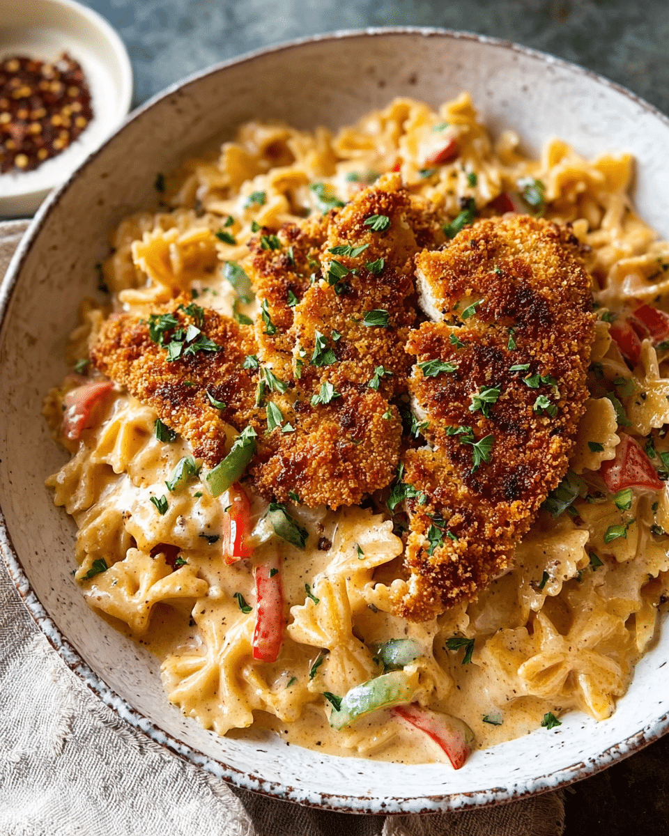 Southern Style Creamy Parmesan Chicken Pasta