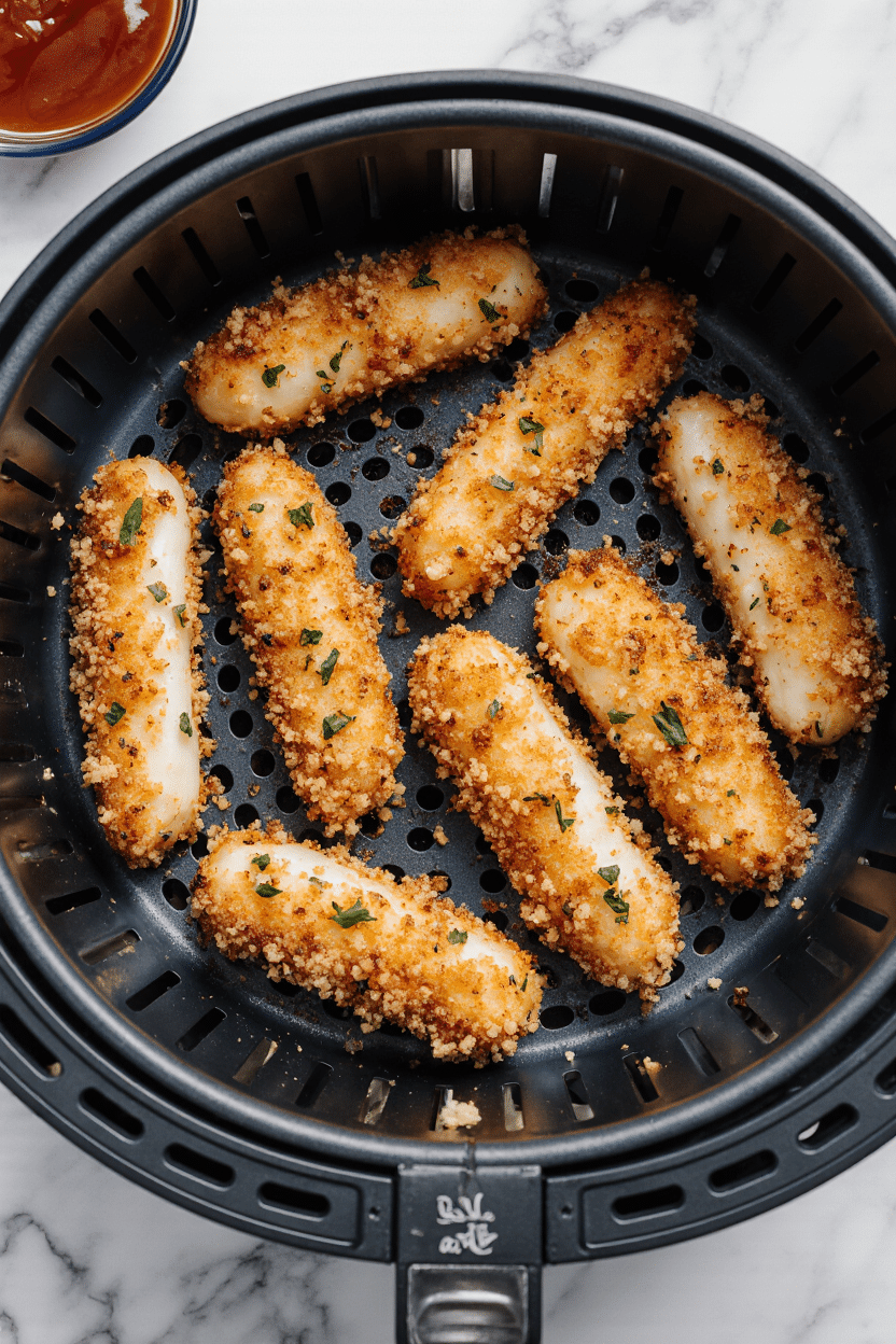 Air Fryer Mozzarella Sticks