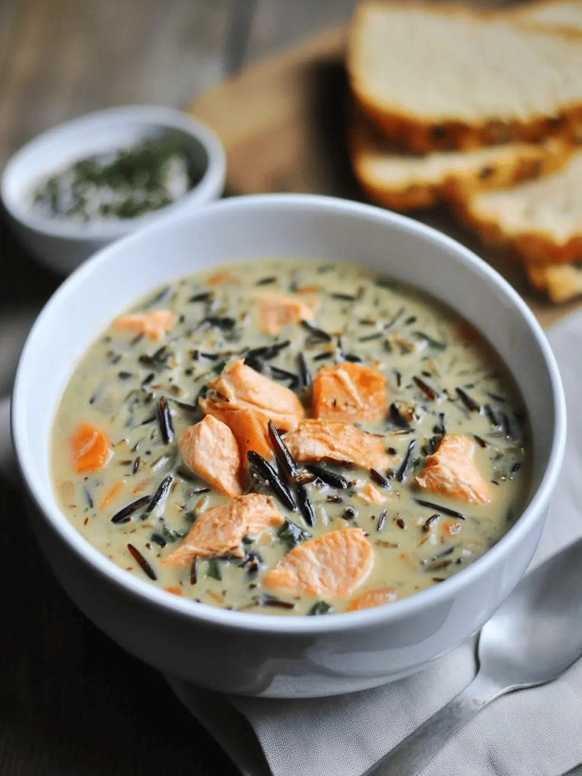 Cozy Salmon Wild Rice Soup for Warm Winter Nights 2 Salmon Wild Rice Soup