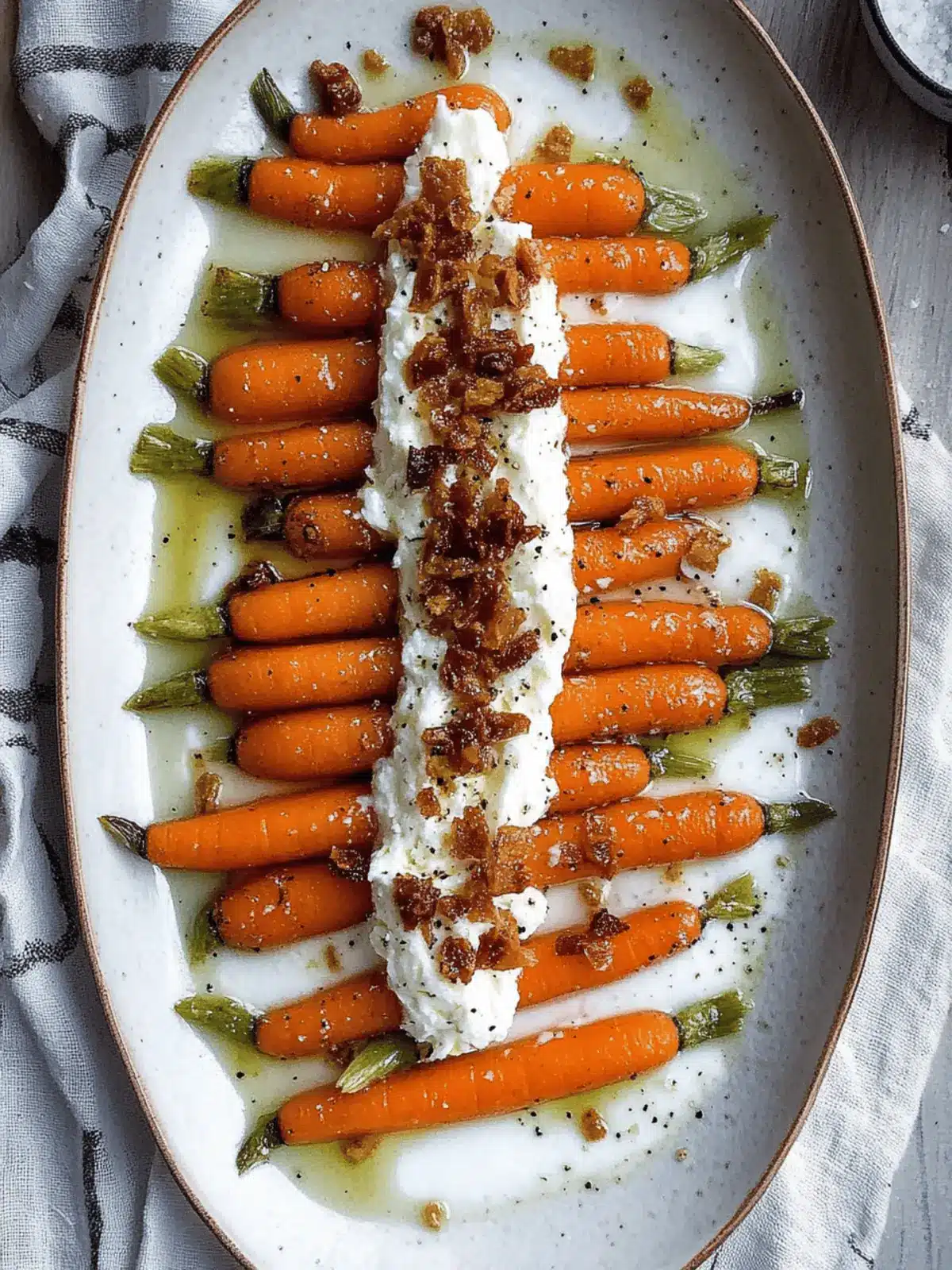 Maple Mustard Carrots With Whipped Goat Cheese - Dash of Mandi