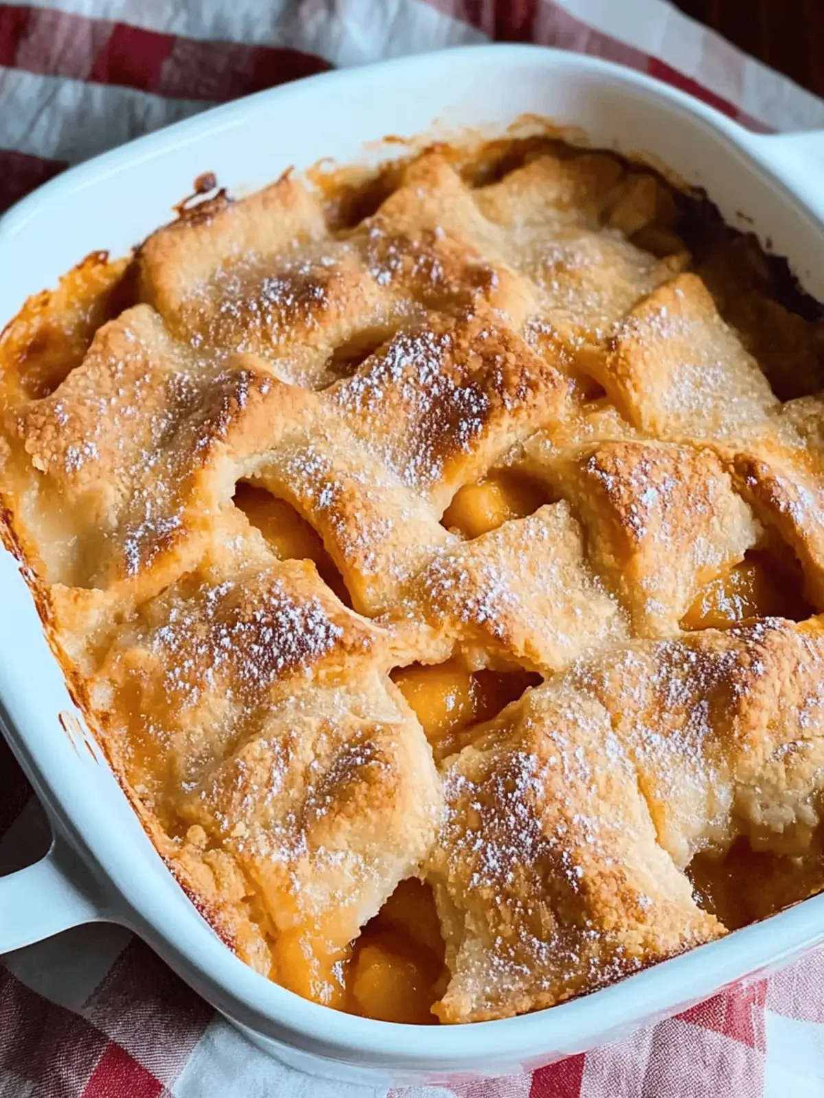 Peach Dumpling Cobbler