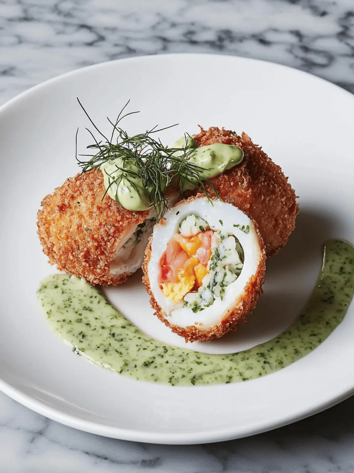 Lobster Scotch Egg with Celeriac Slaw for Gourmet Snacking