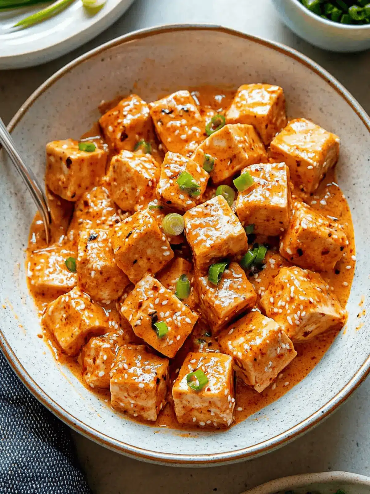 Spicy Tofu with Creamy Coconut Sauce: A Flavorful Vegan Delight 5 Spicy Tofu with Creamy Coconut Sauce