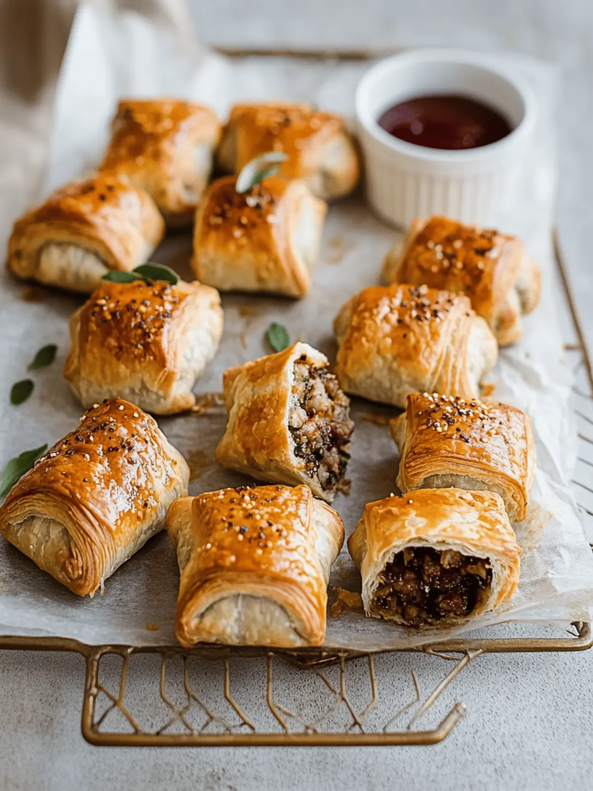 Lamb & Feta Sausage Rolls