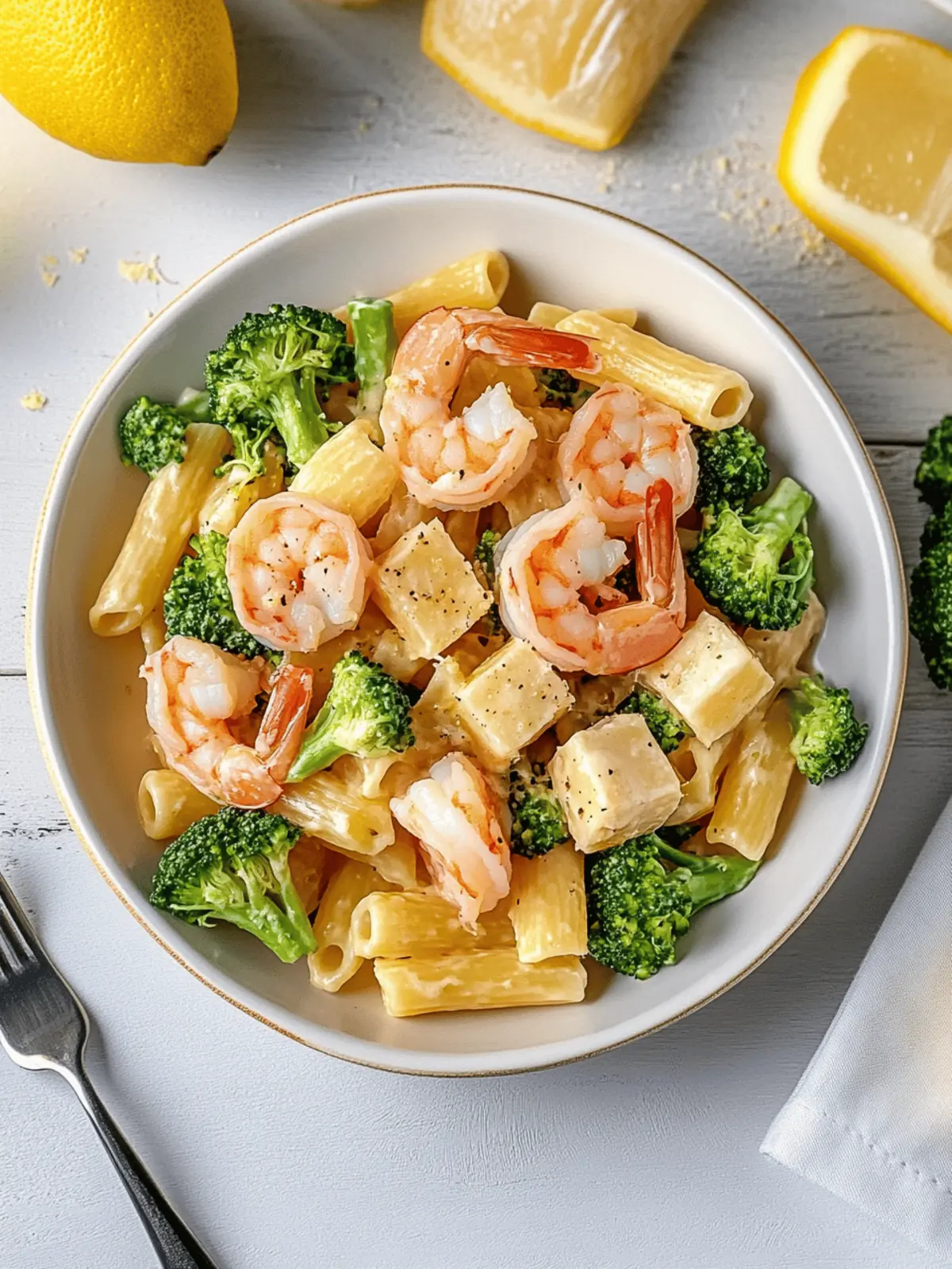 Creamy Lemon and Broccoli Pasta with Shrimp in 30 Minutes 2 Creamy Lemon and Broccoli Pasta with Shrimp