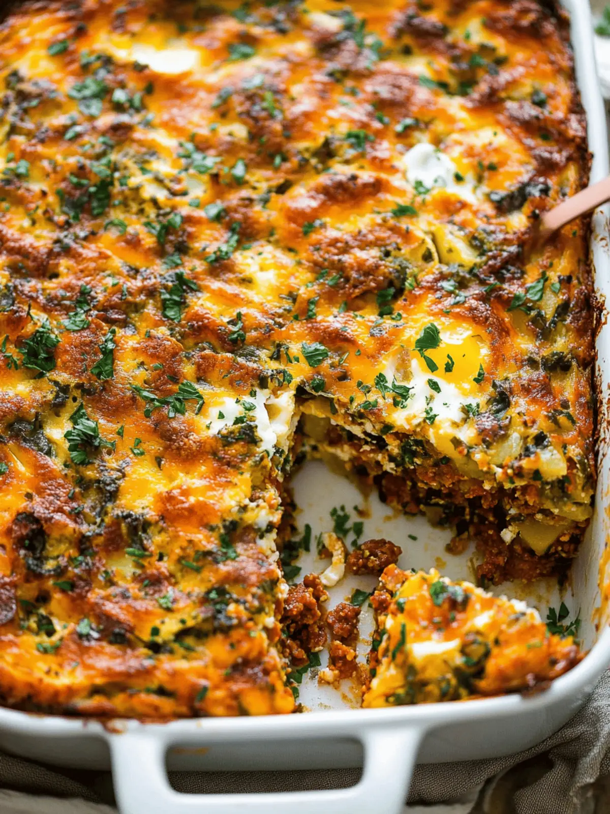 Chorizo & Potato Egg Casserole