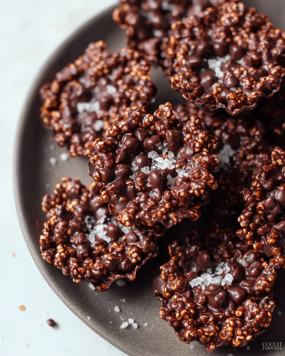 Dark Chocolate Quinoa Crisps